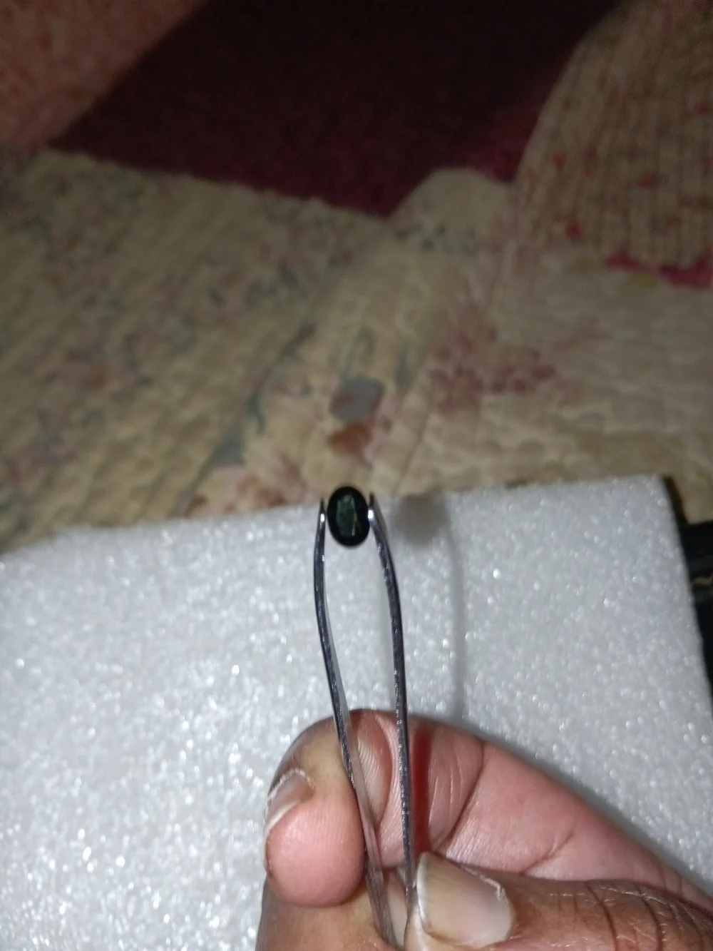 VERY RARE Natural .75ct Oval Color Change Chrome Tourmaline